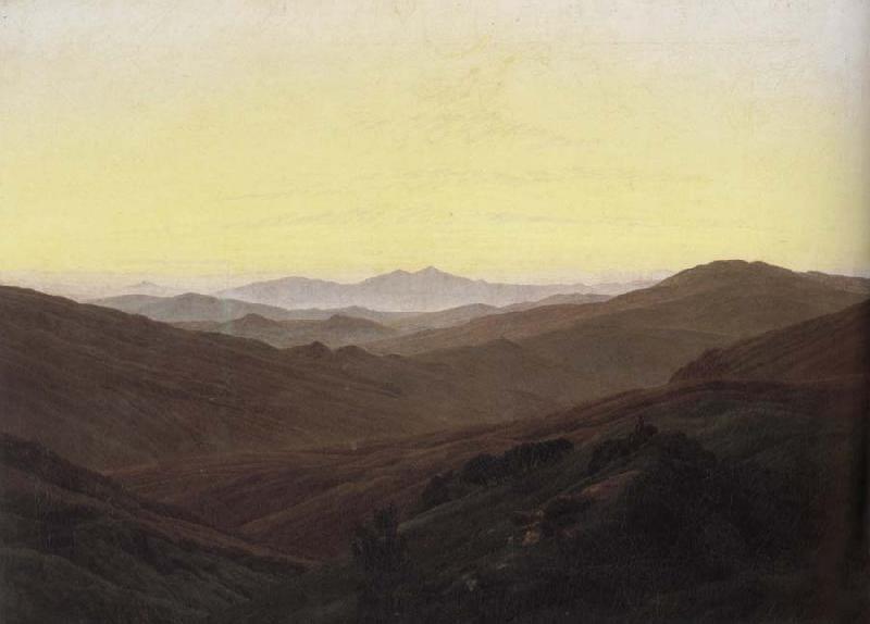 Caspar David Friedrich The Riesengebirge Mountains oil painting image